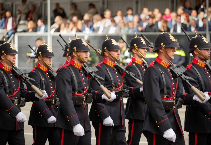 Militair ceremonieel tijdens Prinsjesdag 2023.