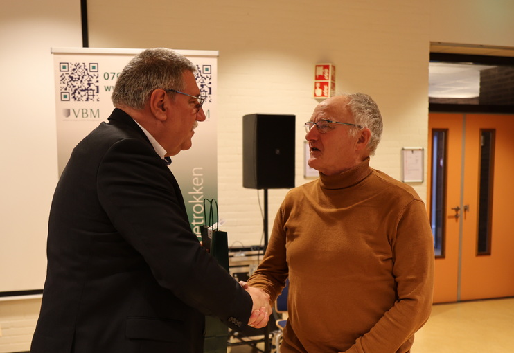 Jaap van der Laan, 46 jaar actief als kaderlid.